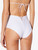 High-waisted bikini briefs in White with lace-up detail_3