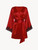 Red silk short robe with frastaglio_0