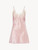 Pink silk slip dress with frastaglio_0