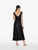 Black silk satin long nightgown with frastaglio_2