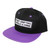 Black Hat with Purple Bill Prolly a Crime Snapback Side by Driff Raff