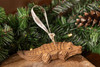 Alligator Hand-Carved Wooden Ornament