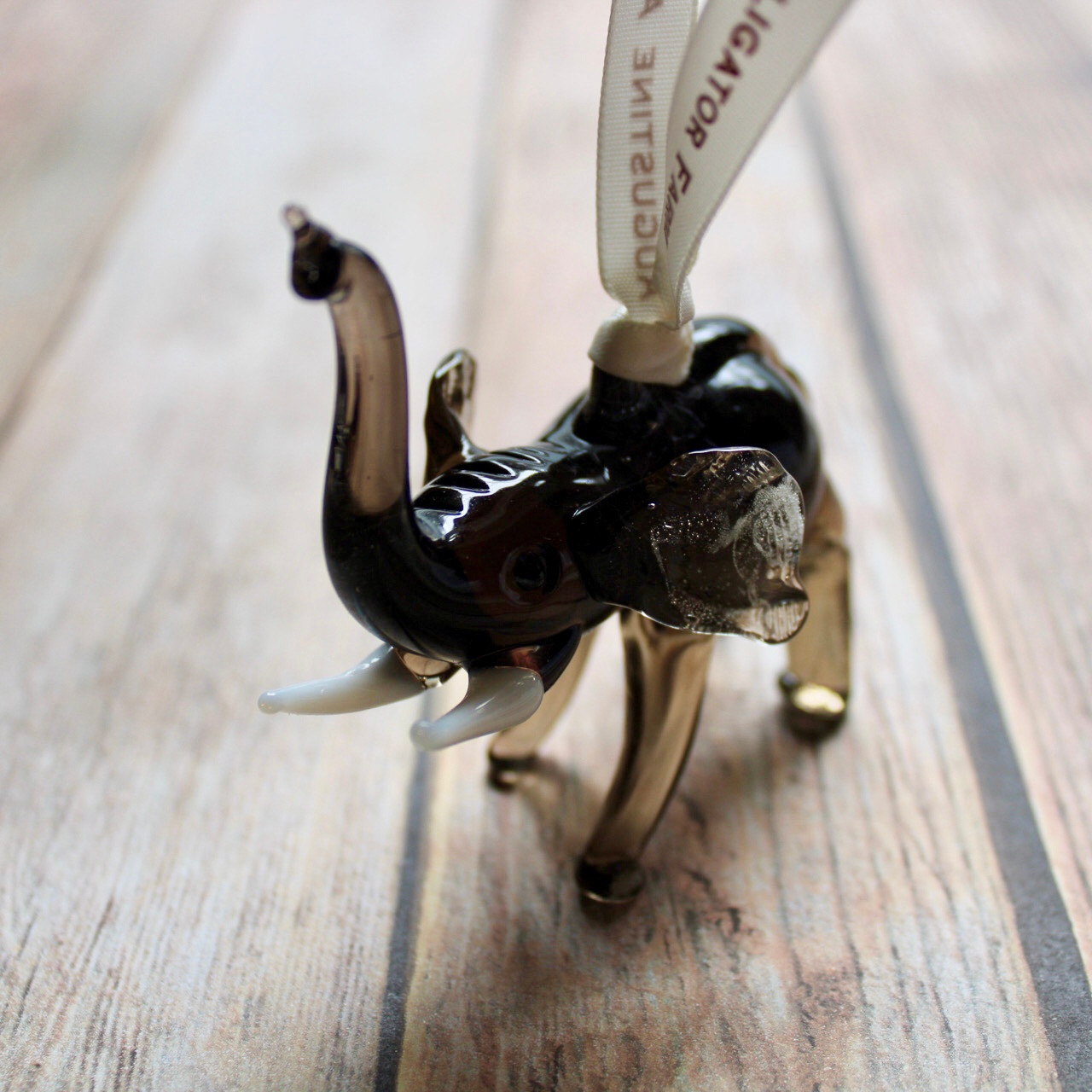 Elephant Glass Ornament