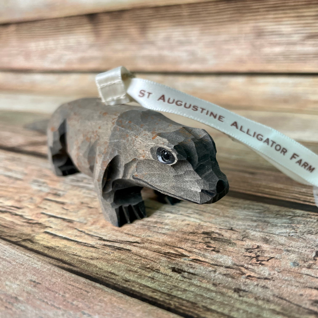 Komodo Dragon Wood Ornament