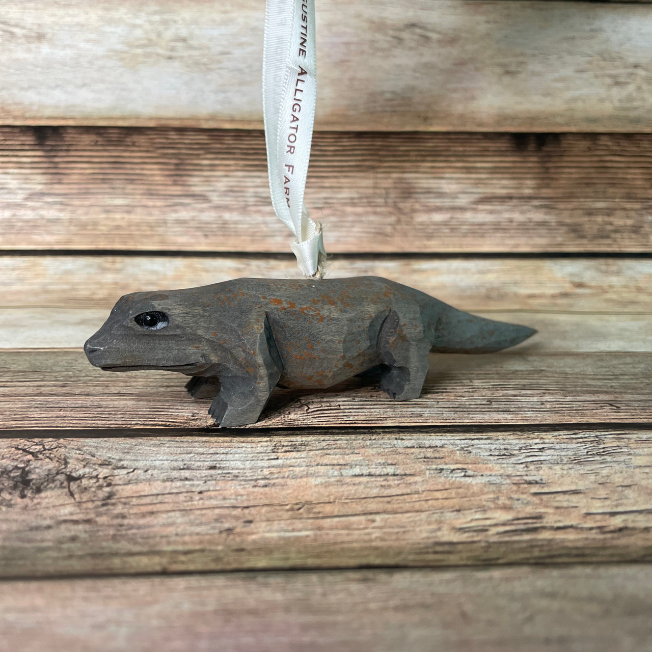Komodo Dragon Wood Ornament