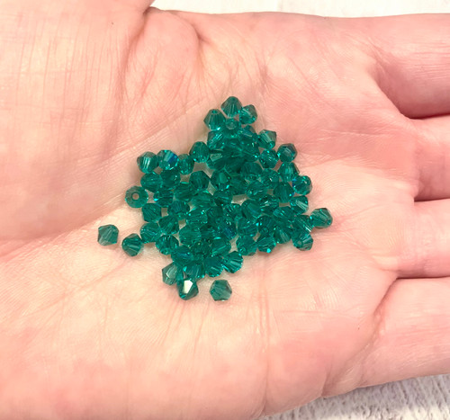Vintage Swarovski Crystal Beads 4mm Bicone Non-AB - Choose Color (24pc)
