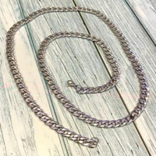30-3/8" Men's Stainless Steel Cuban Link Necklace - 10mm x 7mm