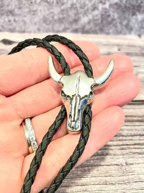 Western Faux Leather Braided Bolo Tie | Just Ship It Shop