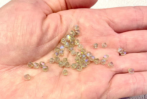 Swarovski Crystal Bicone Beads 4mm AB Finishes (Pack of 24)