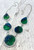 One-of-a-Kind Raw Azurite Malachite Druzy Statement Necklace in .925 Sterling Silver