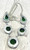 Natural Azurite Malachite Druzy Statement Necklace in .925 Sterling Silver – 18.75"