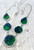 Natural Azurite Malachite Druzy Statement Necklace in .925 Sterling Silver – 18.75"
