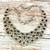 Artisan Smoky Quartz Statement Bib Necklace - 925 Sterling Silver Teardrop Design (116g)