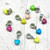 Multi-Color Heart Dangle Charms (65 Pack) - Fits Pandora Bracelets