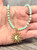 Boho 4mm Glass Beaded Sun and Moon Pendant Necklace | Adjustable