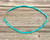 5mm Turquoise Beaded Choker | Adjustable Layering Necklace