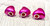 Puffy Pink Heart Charms - Sterling Silver Core Beads (4 Pack)
