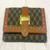 Women's Brown Studded PU Leather Wallet – Continental Fold-Over Design