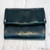 Women's Bifold Leather Wallet with Magnetic Closure & ID Window