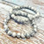 Genuine White Howlite Gemstone Bracelet – Natural Calming Stone for Stress Relief & Awareness