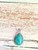 Blue Howlite Teardrop Pendant Necklace – Silver Plated Statement Jewelry