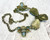 Rhinestone & Cabochon Antiqued Gold Tone Statement Necklace | Just Ship It Shop