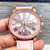 Geneva Pink Watch (40mm) | Roman Numeral Casual Fashion