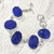 Blue Druzy Quartz Bracelet | 925 Sterling Silver | Just Ship It Shop
