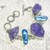 Handcrafted Raw Amethyst Druzy & Baroque Pearl Toggle Bracelet in .925 Sterling Silver