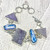 Raw Amethyst Druzy & Baroque Pearl Toggle Bracelet 925 Sterling Silver