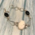 Artisan 925 Sterling Silver White Buffalo Turquoise & Black Onyx Toggle Bracelet