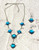 Handcrafted Swiss Blue Topaz & 925 Sterling Silver Necklace and Earring Set – 18.3" Y-Necklace Statement Jewelry