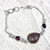 Artisan Amethyst & 925 Sterling Silver Teardrop Bracelet | Adjustable 7.5" – 8"