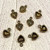 Heart Charms Puffy Antique Gold (Pack of 13) | Just Ship It Shop