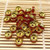 8mm Rondelle Spacer Beads with Red Rhinestones, Gold Plated (50 Pack)