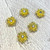 Gold Rhinestone Flower Embellishments (12mm, 10-Pack) | Just Ship It Shop