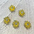 Gold Rhinestone Flower Embellishments (12mm, 10-Pack) | Just Ship It Shop