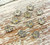 12mm Silver Rhinestone Flower Embellishments (10 Pack)