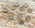 12mm Silver Rhinestone Flower Embellishments (10 Pack)