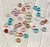 Glass Heart Beads 6mm (Multi-Color Pack of 24) | Just Ship It Shop