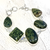 Handmade Kambaba Jasper Sterling Silver Bracelet – Natural Crocodile Jasper Boho Toggle Jewelry