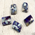 Handmade Purple Lampwork Glass Beads (5-Pack) | Just Ship It Shop