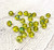 100pc Yellow Stripe Glass Bead Set - 8mm (1-1.5mm Hole) Jewelry Making Supplies