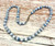 Baby Blue Cat Eye Beaded Necklace | Unisex Glass Bead Jewelry