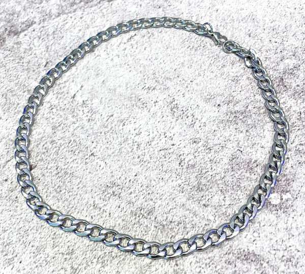 Men's 18" Stainless Steel Cuban Link Necklace – 11mm x 8mm Links