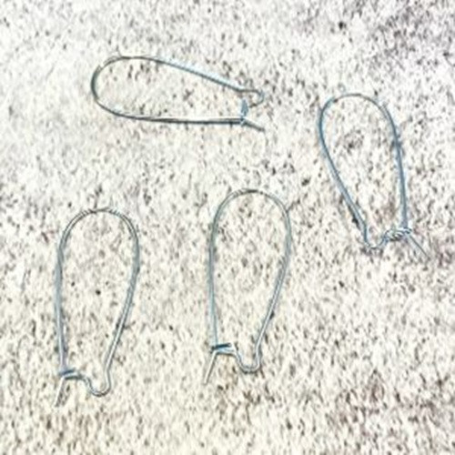 Kidney Shaped Ear Wires 36mm (30 Pack) | Just Ship It Shop
