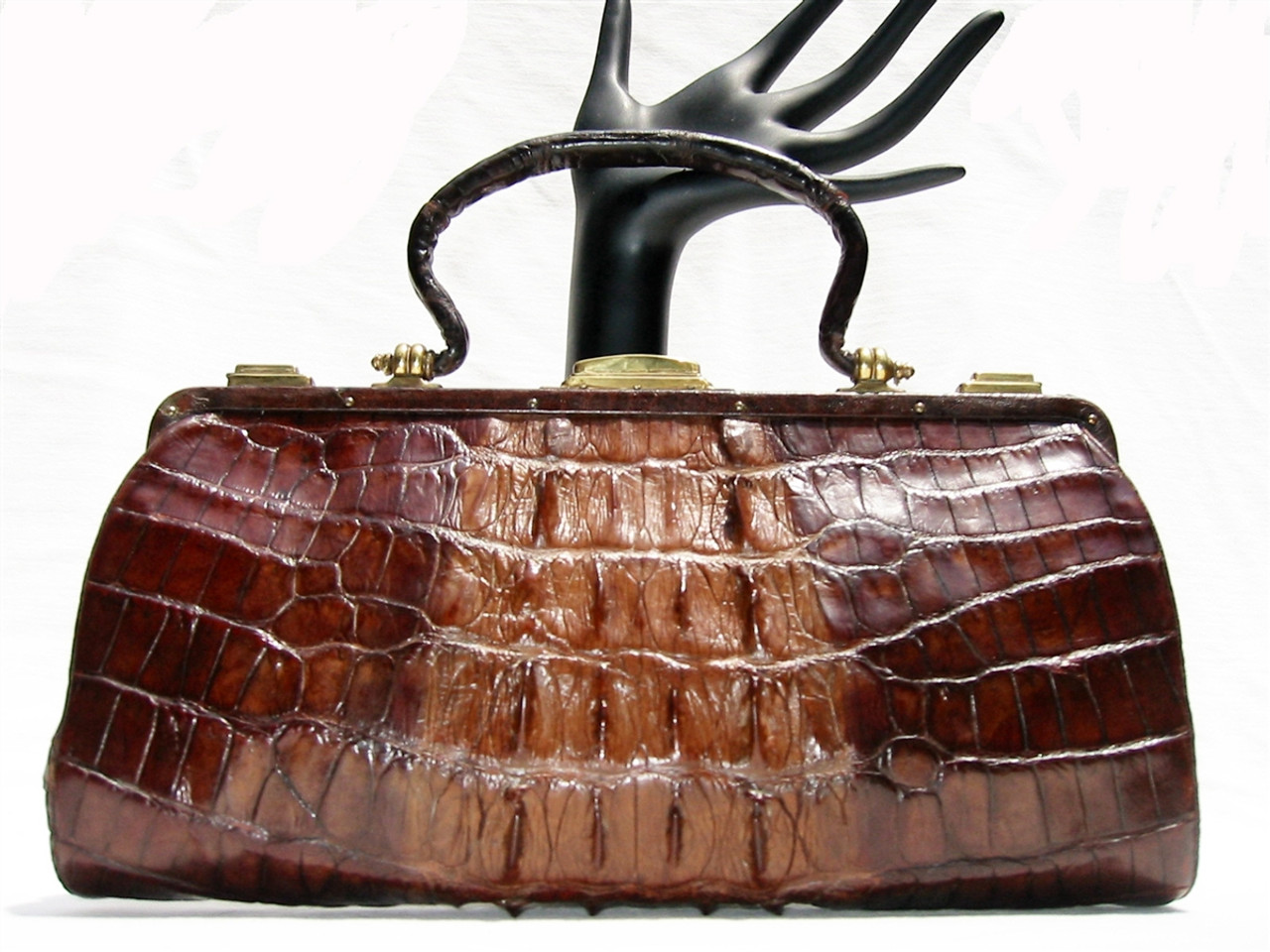 Alligator skin purse handbag - Gem