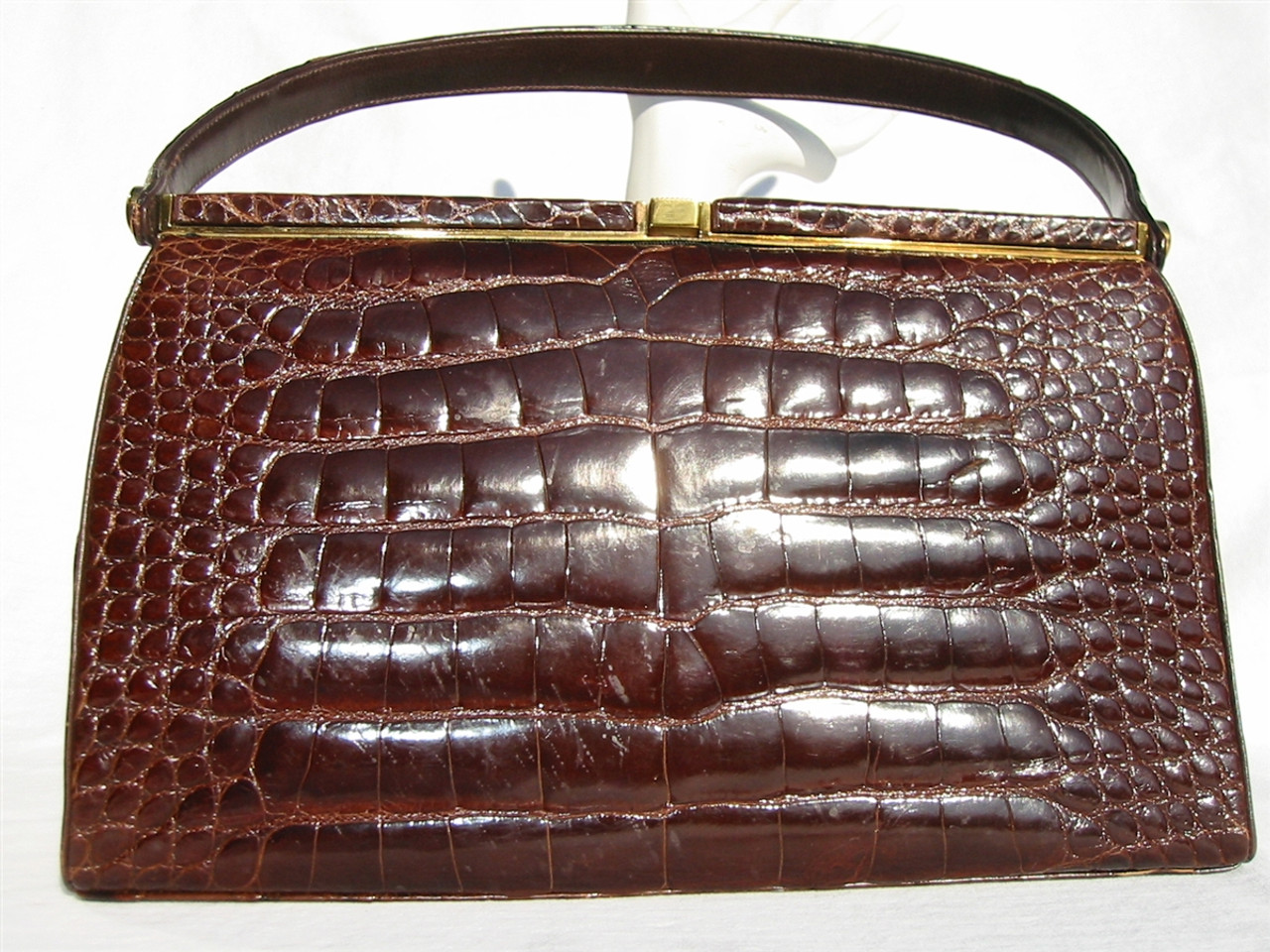 Genuine Italian Alligator Purse/Handbag -Black-Brand new | eBay