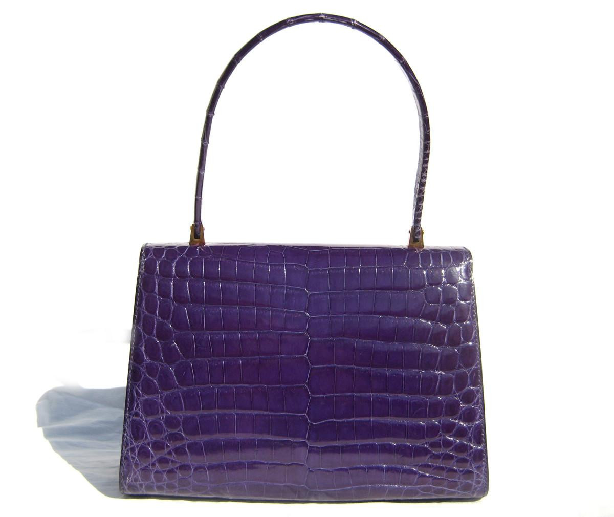 Gorgeous Early 2000's Grape Compote VIOLET CROCODILE Belly Skin
