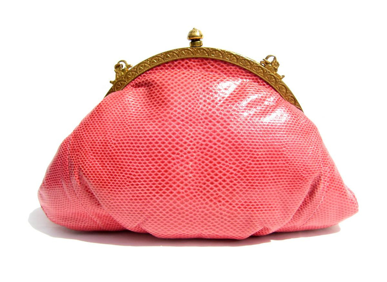 ノリエノモト wave purse / rose pink × olive wave purse
